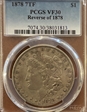 1878 7TF $1 Reverse of 1878 VF30