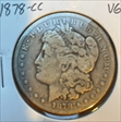 1878 CC $1 Morgan  VG