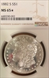 1882-S $1 Morgan MS 65*