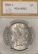 1889-S $1 Morgan  MS 63