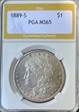1889-S $1 Morgan  MS 65