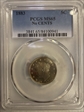 1883 5C No CENTS MS65