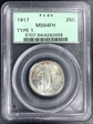 1917 25C Type 1 MS64FH