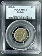 1938-D 5C Buffalo MS64