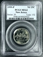 1999-P 25C New Jersey MS64