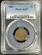1863 1C AU50