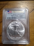 2021-(W) $1 Silver Eagle - Type 2 Struck at West Point First Strike MS70