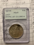 1937 50C Texas MS65