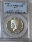 1992-S 50C Silver PR70DCAM