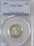 1889 10C MS62