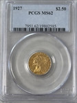 1927 $2.50 MS62