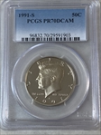 1991-S 50C PR70DCAM