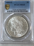 1884-O $1 MS64