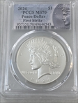 2024 $1 Peace Dollar First Strike MS70