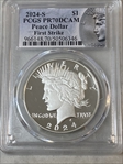 2024-S $1 Peace Dollar First Strike PR70DCAM