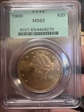 1900 $20 MS63