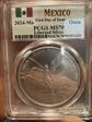 2024-Mo Onza Libertad Ag First Day of Issue MS70