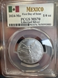 2024-Mo 1/4 oz Libertad Silver First Day of Issue MS70