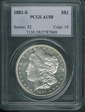 1881-S $1 AU58