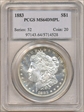 1883 $1 MS64DMPL