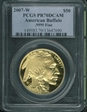 2007-W $50 American Buffalo .9999 Fine Gold PR70DCAM