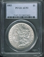 1883 $1 AU53