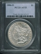 1886-O $1 AU53