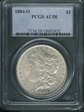 1884-O $1 AU58