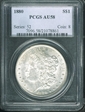 1880 $1 AU58