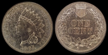 1864 1C Copper-Nickel MS64