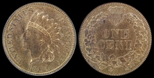 1864 1C Bronze MS64RB