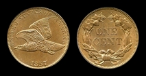 1857 1C Flying Eagle MS64