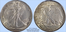 1917-D 50C Obverse AU58
