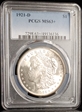 1921-D $1 MS63+