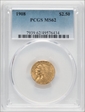 1908 $2.50 MS62