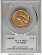 1908-D $10 No Motto MS61