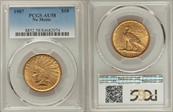 1907 $10 Indian AU58
