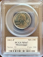 2002-P 25C Mississippi MS67