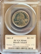 2001-P 25C Rhode Island MS66