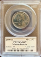 2000-D 25C Massachusetts MS67