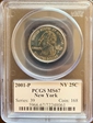 2001-P 25C New York MS67