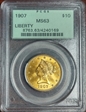 1907 $10 Liberty MS63