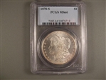 1878-S $1 MS64