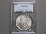 1887 $1 MS65