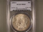 1890-S $1 MS63