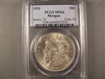 1921 $1 Morgan MS64