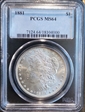 1881 $1 MS64