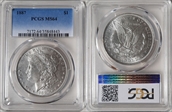 1887 $1 MS64