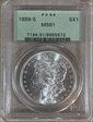 1889-S $1 MS61