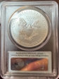 2011-W $1 Burnished Silver Eagle 25th Anniversary Set First Strike SP70